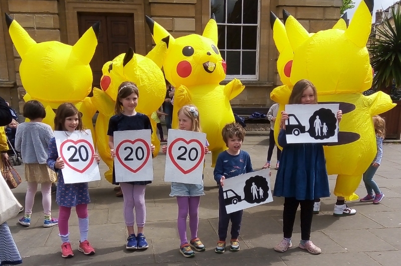 Children joining 20 is plenty protest